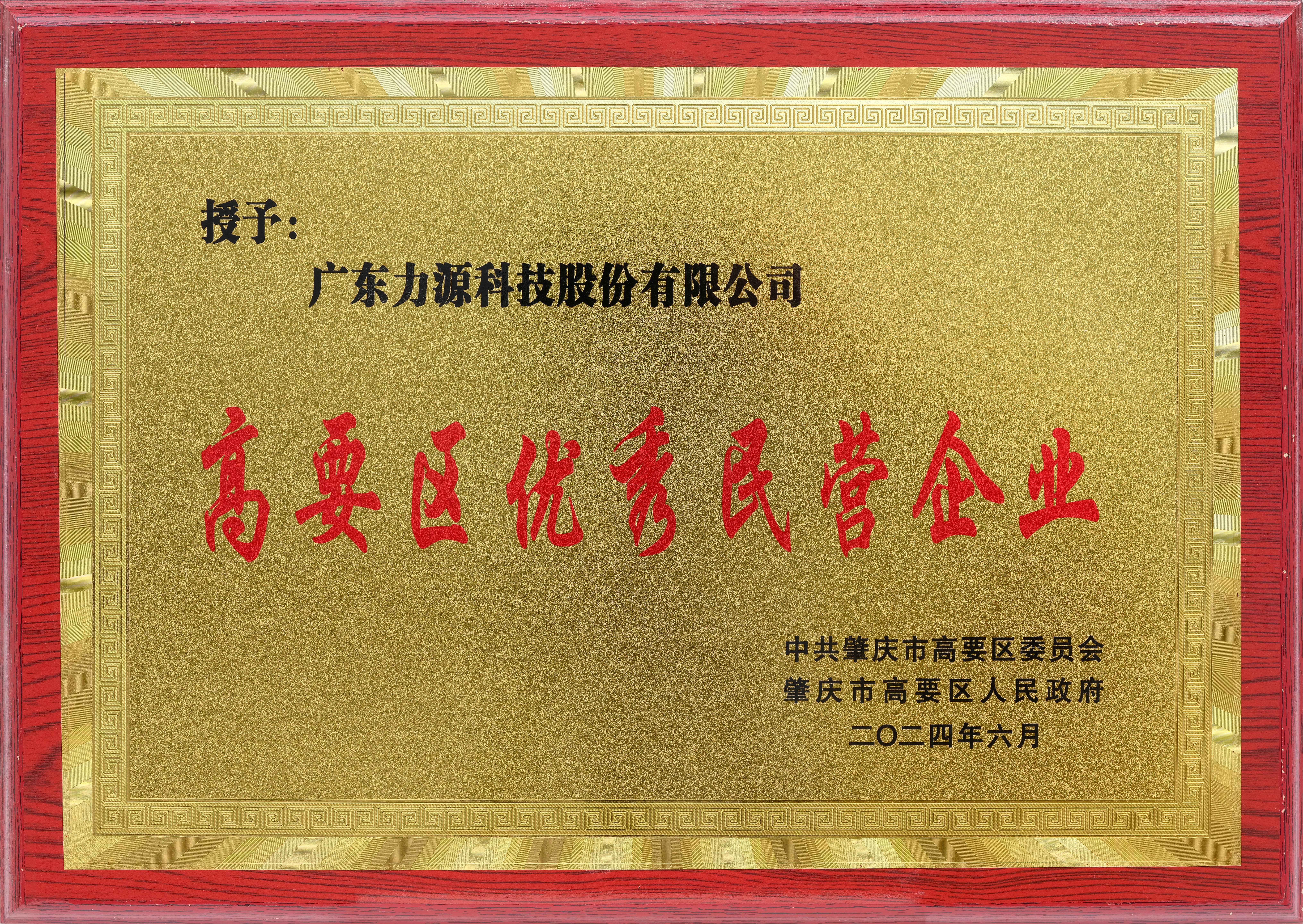 高要區(qū)優(yōu)秀民營企業(yè)